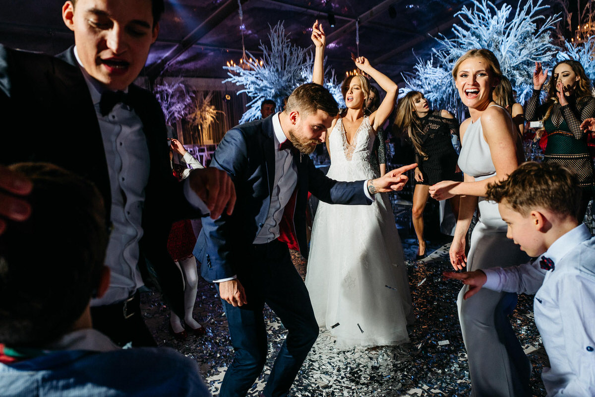 Michal and Aleksandra Zyro wedding party